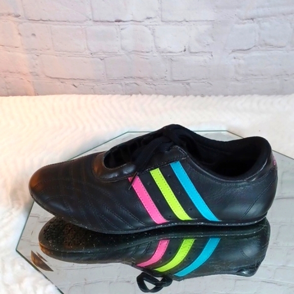 ADDIDAS Woman Black & Rainbow Athletic  Sneakers 9M - Picture 7 of 9